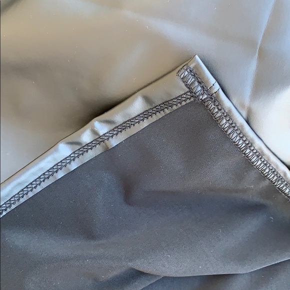 ❌DONATED❌Cherish Black High Waist Faux Leather Lined Pull On Skirt - Picture 6 of 7